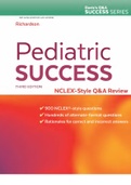 Davis Q&A Success Series Beth Richardson Pediatric Success NCLEX style Q_A Review 2019