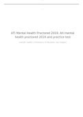 ATI Mental Health Proctored 2019, Ati mental health proctored 2019 and practice test