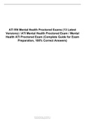 ATI RN Mental Health Proctored Exams (13 Latest Versions Questions and Answers)) 