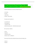 Nail Technician Practice Test 2022 &lpar;verified answers&rpar; with complete solution