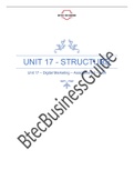 BTEC Business - Unit 17 - Digital Marketing - Assignments (Structure)
