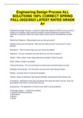 Engineering Design Process ALL SOLUTIONS 100&percnt; CORRECT SPRING FALL-2022&sol;2023 LATEST RATED GRADE A&plus;