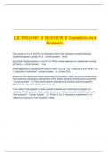 LETRS UNIT 3 SESSION 8 Questions And Answers&period;