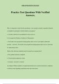 Practice Test-- Exam Edge Questions With Verified Answers&period;