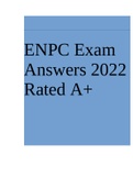 ENPC Exam Questions And Answers 2022 Rated A+