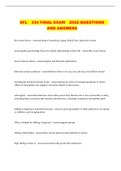 SFL  334 FINAL EXAM  2022 QUESTIONS  AND ANSWERS