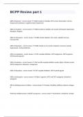 BCPP Review part 1 questions with complete solutions rated A&plus;