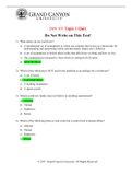 CWV 101 Topic 1 Quiz  Questions And Answers&period; Grand Canyon University