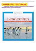 COMPLETE TEST BANK&colon; Leadership&colon; Research Findings&comma; Practice&comma; and Skills 10th Edition by Andrew DuBrin &lpar;Author&rpar; latest Update&period;