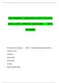 Multisubject Childhood MATH Exam Latest Updated Questions With Answers