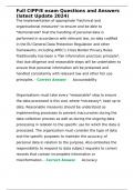 CIPP&sol;E Certification from IAPP Exam Questions and Answers &lpar;Latest update 2024&rpar; 50 Questions