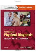 Textbook of Physical Diagnosis History and Examination 7th Edition Swartz Test Bank