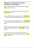 Missouri constitution test exam questions and answers 