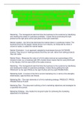 IB Business Management Marketing 4&period;1 The Role of Marketing ALL ANSWERS 100&percnt; CORRECT SPRING FALL- 2022&sol;2023 LATEST GUARANTEED GRADE A&plus;