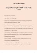 Saylor Academy Psych101 Exam Study Guide&period;