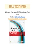 Advancing Your Career 7th Edition Nunnery Test Bank