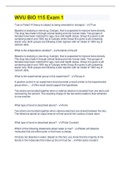 WVU BIO 115 Exam 1 2022 &lpar;QUESTIONS & ANSWERS VERIFIED CORRECT&rpar;