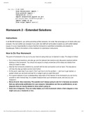 Homework 2 - Extended Solutions