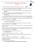 BANA 2372 - Hollander - Statistics - Exam 1 - Practice Questions and Answers latest 2021&sol;2022