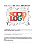 Unit 10&colon; sociological perspectives hsc 