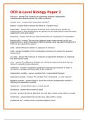 OCR A-Level Biology Paper 3