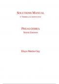 Solution Manual For PREALGEBRA NINTH EDITION By Elayn Martin-Gay&comma;  C TRIMBLES & ASSOCIATES
