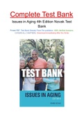 Issues in Aging 4th Edition Novak Test Bank