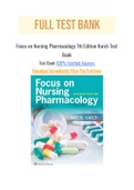 Focus on Nursing Pharmacology 7th Edition Karch Test Bank