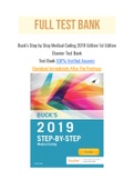 Buck’s Step by Step Medical Coding 2019 Edition 1st Edition Elsevier Test Bank