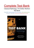 Classical Mythology 11th Edition Morford Test Bank