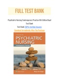 Psychiatric Nursing Contemporary Practice 6th Edition Boyd Test Bank