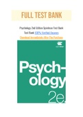 Psychology 2nd Edition Spielman Test Bank