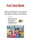Advanced Pediatric Assessment 3rd Edition Chiocca Test Bank