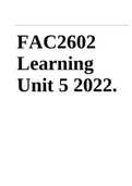 FAC2602 Learning Unit 5 Summary Notes 2022.
