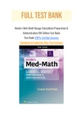 Henke&rsquo;s Med-Math Dosage Calculation Preparation & Administration 9th Edition Test Bank