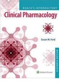 Roach&rsquo;s Introductory Clinical Pharmacology 11th Edition Test Bank questions and answers latest