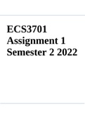 ECS3701 Assignment 1 Semester 2 2022
