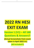 HESI EXIT RN EXAM 2022 REAL - ACTUAL SCREENSHOTS FROM EXAM
