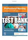 Professional Nursing Concepts & Challenges 9th Edition Black Test Bank