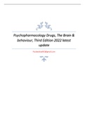 Psychopharmacology Drugs, The Brain & behaviour, Third Edition 2022 latest update