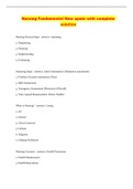 Nursing Fundamental New upate with complete solution