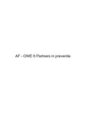 OWE 6/7 partners in preventie anatomie en fysiologie samenvatting