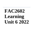 FAC2602 Learning Unit 6 2022