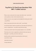 Top Driver IL Final Exam Questions With 100&percnt; Verified Answers