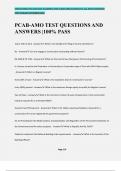 PCAB-AMO TEST QUESTIONS AND ANSWERS &vert;100&percnt; PASS