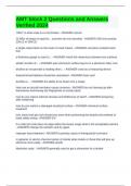 AMT block 2 Questions and Answers Verified 2024