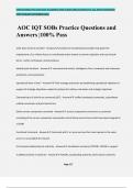 AOC IQT SOBs Practice Questions and Answers &vert;100&percnt; Pass