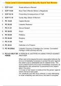 Texas Level 3 &lpar;Commissioned&rpar; Security Guard Test Review