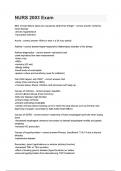 NURS 2003 Exam questions and answers