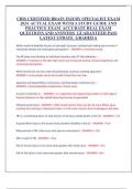 CBIS CERTIFIED BRAIN INJURY SPECIALIST EXAM  2024  ACTUAL EXAM WITH A STUDY GUIDE AND  PRACTICE EXAM  ACCURATE REAL EXAM  QUESTIONS AND ANSWERS  GUARANTEED PASS   LATEST UPDATE  GRADED A 